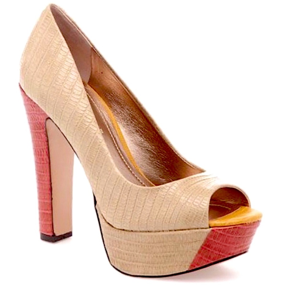 *Worn Once* BCBGeneration Pacific Croc Platform Heels